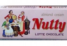 ロッテ、ナッティチョコ (1965年発売開始)