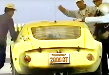66年、トヨタ2000GTスピードトライアル(世界記録樹立)